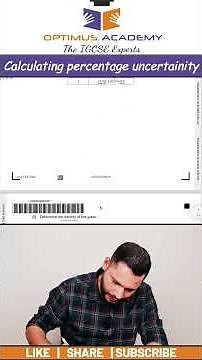 Physics Hack: How to Convert Absolute → Percentage Uncertainty #alevel #igcse #alevelpastpapers
