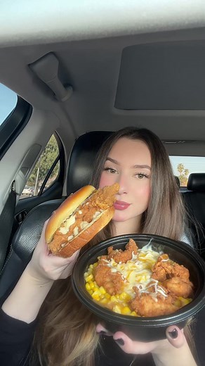 Delicious KFC Chicken Sandwich and Famous Bowl Mukbang