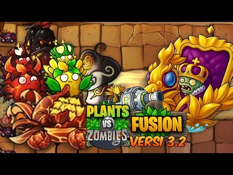 COMBO KING REZA LABU HIPNO & MORTAR SEMANGKA ES BROKEN!! | Plant VS Zombies Fusion