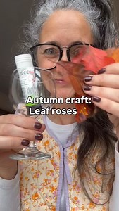 1.9M views · 104K reactions | Made the most beautiful autumn leaf roses for the table and honestly this is genius (not my original idea I found it online) ✨ Tip: glue stick not hot glue gun(damp leaves are tricky). Takes five minutes, costs nothing, makes you look very Pinterest-y. Happy Autumn crafting, Clare  #autumntable #leafcrafts #easyautumncrafts #diyautumndecor #craftingatthetable #livewellforless | Clare Hooper | Facebook