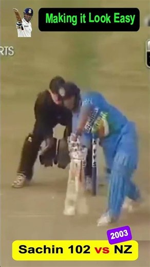 Sachin Making It Look Easy! 102 vs New Zealand 2003