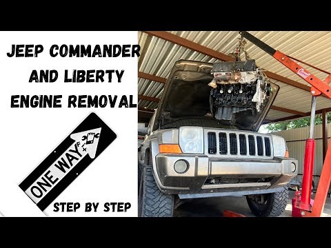 jeep commander, liberty engine removal