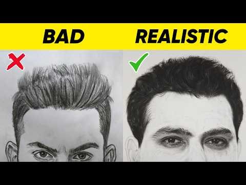 How I Draw Realistic Hair - 3 Easy Steps