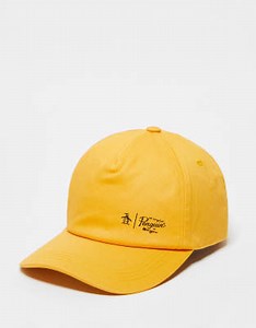 Penguin logo baseball cap in orange | ASOS