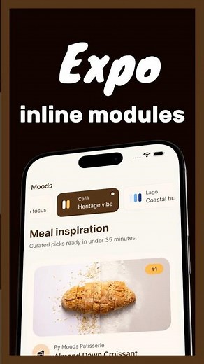 Expo 56 inline modules 🔥 #appdevelopment #reactnative