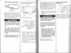 How To Adjust The Chain On The Ltr 450