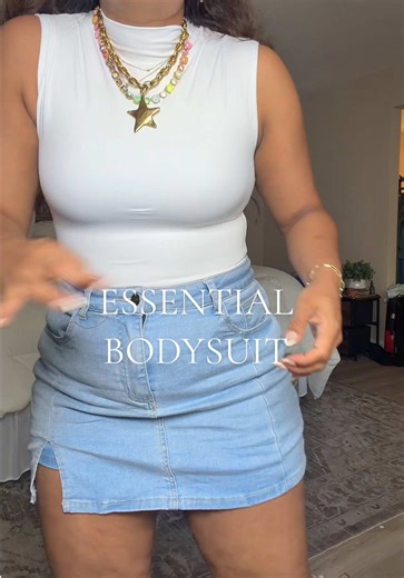 White bodysuit that’s actually thick, sculpting, and not see-through 🤍 Perfect basic for midsize outfits, mom outfits, and effortless everyday looks. This is the kind of staple that instantly elevates jeans, skirts, or linen pants while still feeling comfortable and supportive. #closetessentials #midsizefashion #momstyle #capsulewardrobe #basicoutfit