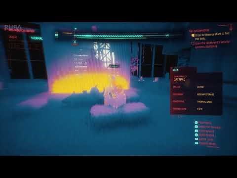 Cyberpunk 2077 - The Information Mission - Scanning for Thermal Clues and Finding Security Systems