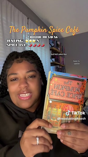 The Pumpkin Spice Cafe Book Review 🫶🏽🐈🥮🍄 #thepumpkinspicecafe #bookreview #bookreviews #bookreviewer #smalltownromance #smalltown #smalltownproblems #spicyromance #spicybook #spicybooktok #grumpysunshineromance #grumpysunshine #neasiasbooksesh