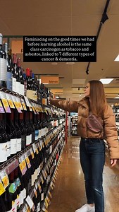 Not my wine! 😭🤣 Except, were the drinking days, hangovers and lost time even worth it?! When I was drinking heavily I truly had no idea the risk I was putting my body at. 1. All forms of alcohol are a Class 1 Carcinogen, the same group as asbestos and tobacco. The US General Surgeon recently made a call to put the same cancer warning labels on alcohol as the ones on cigarettes. (CDC/WHO) 2. Frequent alcohol consumption increases your risk of 7 types of cancer - the risk increases once you have
