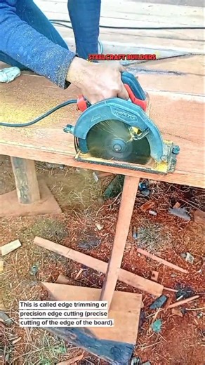 Precision Edge Cutting with a Circular Saw | Clean and Accurate Woodworking Process
