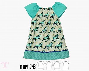 Girls Peasant Dress Pattern Pdf, Girls Dress Patterns, Girls Dress Pattern, Girls Sewing Pattern, PDF Pattern, Toddler Dress, ANNA Girls - Etsy