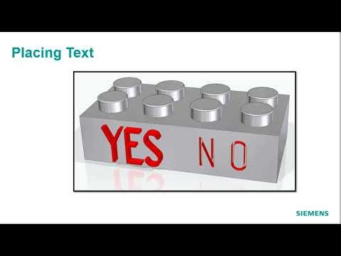 Solid Edge Lesson:32 Placing Text