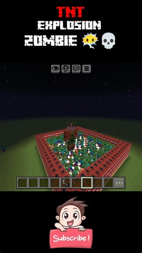 Minecraft Amazing Zombie Explosion 💥🤯 #minecraft #zombie #explosion #minecraftshorts #tiktokvideo