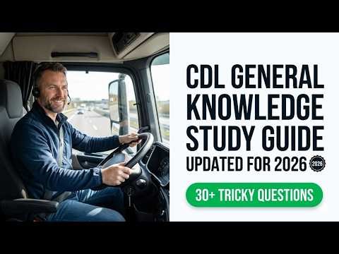 Pass Your CDL General Knowledge Test Fast | 2026 Complete Study Guide and Permit Prep