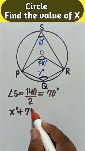Circle Trick | Geometry | Find the value of X