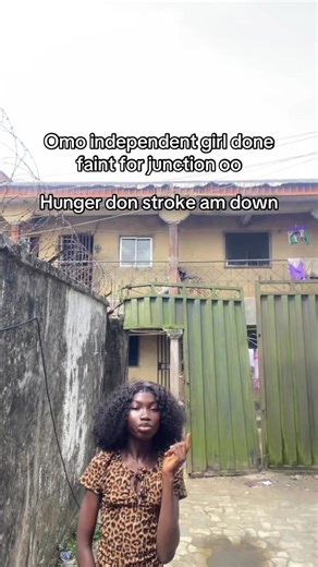 Nigerian girl faints from hunger
