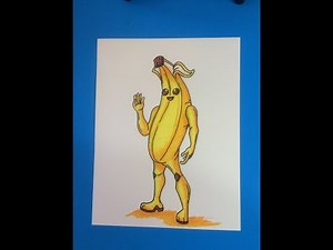 How to Draw Peely from FortNite