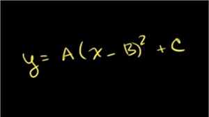 Finding the vertex of a parabola in standard form