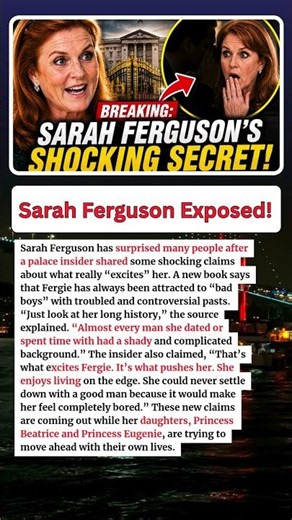 BREAKING: Palace Insider Reveals What Really “Excites” Sarah Ferguson