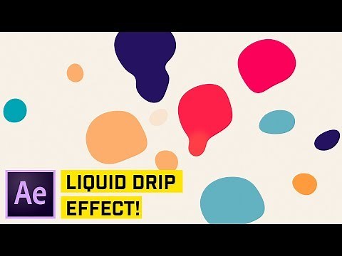 Liquid Drip Effect After Effects CC Tutorial