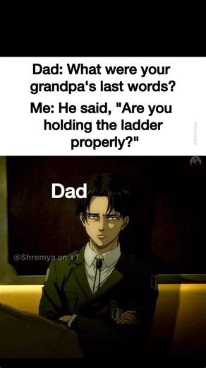 Caught by mistake 🥀#attackontitan #aot #leviandzeke #memes #shremya