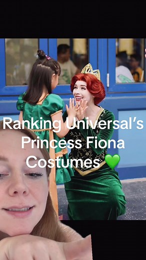 Lets rank some Princess Fiona costumes #shrek #fiona #universal #costumeranking #greenscreen #princessfiona #shrekyourselfbeforeyouwreckyourself #shrekislove #costumedesign #meetandgreet