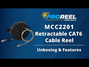 ProReel 20ft Retractable CAT6 Cable Reel - Alert MCC2201 - Unboxing & Features