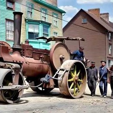 First Automated Machine for the City. 1915 . Pic to A.I. Vid. St . John's NL .