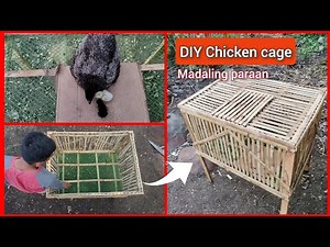 How to make chicken coop | Paggawa ng kulungan ng manok gamit ang kawayan.