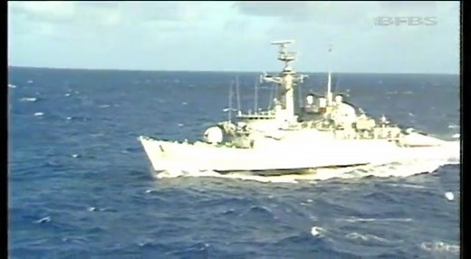 Ensign placed on the wreck of HMS Antelope 02.04.2013 🇬🇧🇬🇧🇬🇧 A group of divers based at Mount Pleasant Complex in the Falkland Islands have reinstated the ensign on HMS Antelope, a Royal Navy Type 21 Frigate that was sunk during the Falklands War. The father of one of the divers had been on the vessel at the time. Argentine Sky hawk jets attacked HMS Antelope in May 1982, while on air defence duty at the entrance to San Carlos Water. Two bombs were dropped, which failed to detonate straigh