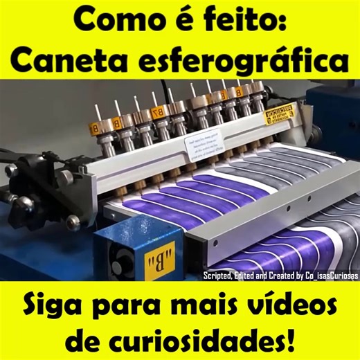 Como é feita a caneta esferográfica: Processo detalhado