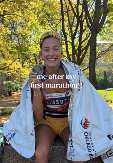 Chicago Marathon first-timer before vs during vs after — relatable marathon runner moments