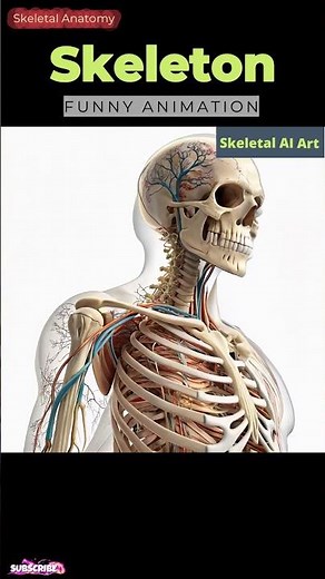 Human Skeleton Animation | Skeletal Anatomy | Skeletal AI Art | 03