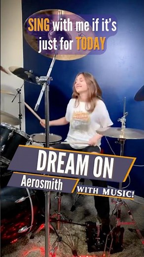 Aerosmith - Dream On (Drum Cover / Drummer Cam) Covered LIVE by Teen Female Drummer Lauren Young