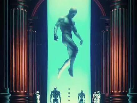 人工智能的艺术展览现场，展示人类#web3 #nft #元宇宙 #数字艺术 #艺术也疯狂