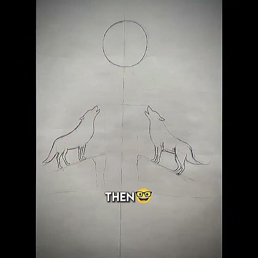“Two Wolves, One Moon… Which Side Are You On? 🌕🐺”