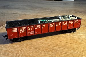 Vintage Marx Gondola 54201: HO Scale Western Maryland Train Car With Load - Etsy Canada