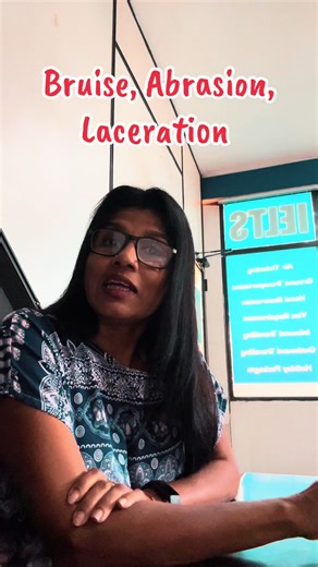 Bruise, Abrasion, Laceration #srilankan_tik_tok🇱🇰 #bruises #abrasion #laceration #LearnOnTikTok