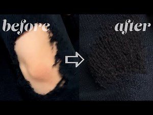 INVISIBLE HUGE HOLE REPAIR | SWISS DARNING TUTORIAL REPAIR FOR KNITS