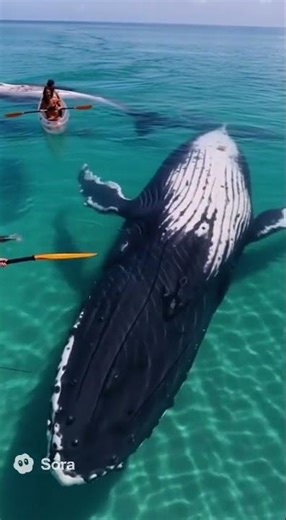 🤯 UNBELIEVABLE Encounter! 🐋 Giant Humpback Whale Swims Directly Under Crystal Kayak!