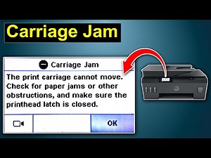 HP Smart Tank 530 Carriage Jam || Fix Paper Jam || Fix Carriage Jam || hp