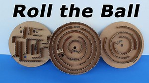 How to make a ball game from cardboard