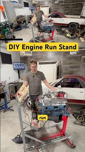 How we made our DIY engine run stand 👨🏻‍🔧#theroygarage