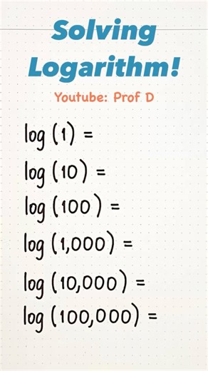 Easy Trick to Evaluate Logarithms | Prof D