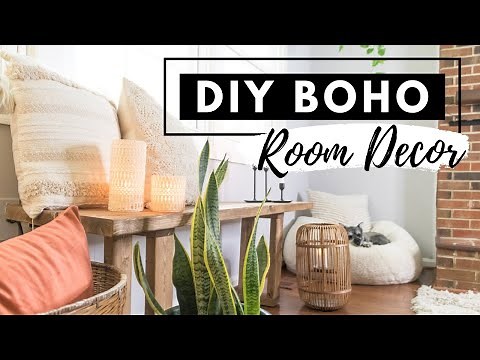 DIY BOHO ROOM DECOR ON A BUDGET | BOHEMIAN LIVING ROOM HOME DECOR