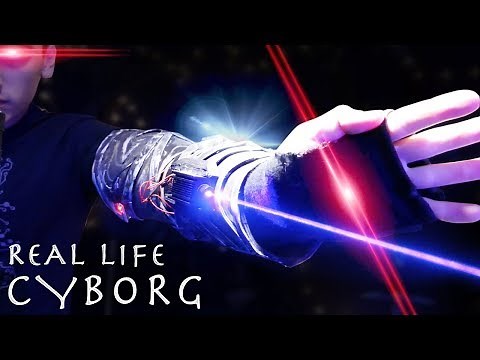 How To Make a CYBORG LASER WIFI GLOVE! - Lasers, Lights, Wifi Jamming!!!