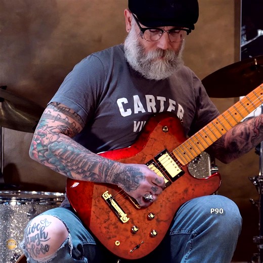 The Dellatera Deluxe... More tone than any other guitar. Phase Inversion, P90, Volume-Matched Coil Splitting, E/Or Switching, plus a Graph Tech acoustic piezo system, this thing can do it all. | Dean Zelinsky Guitars