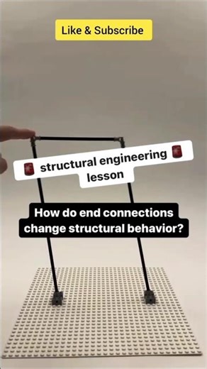 Beam & Column End Connections Explained 🔥 Fixed vs Pinned Stability in Structures #shorts