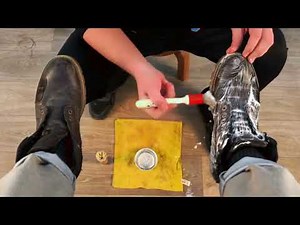 ASMR sounds | Old dirty boots blasting with 99% sleep triggers |